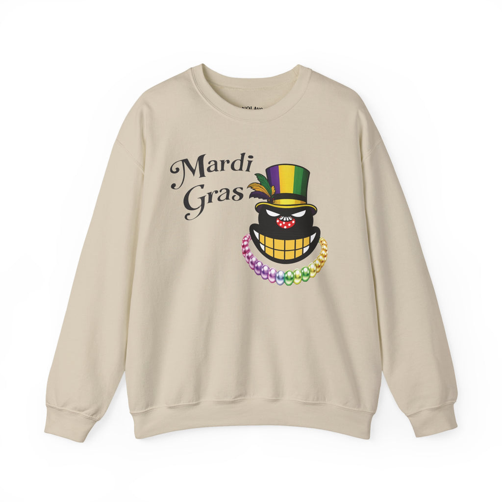 Mardi Gras Top Hat Crewneck Sweatshirt